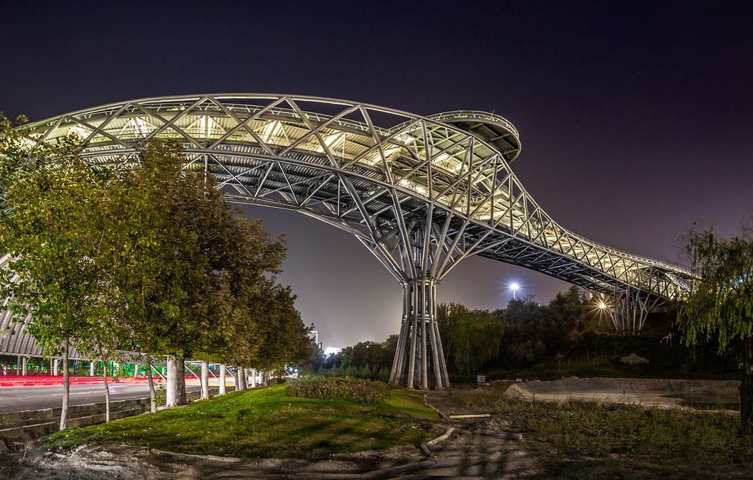 Tabiat Bridge located North of Tehran