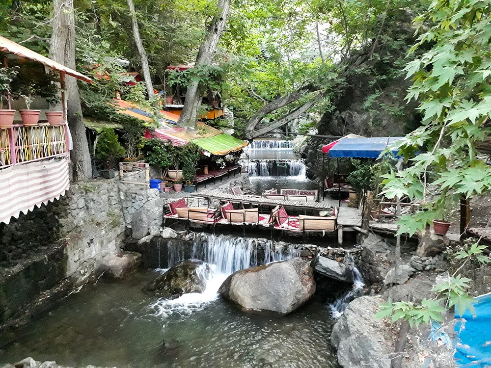 Darband located north of Tehran