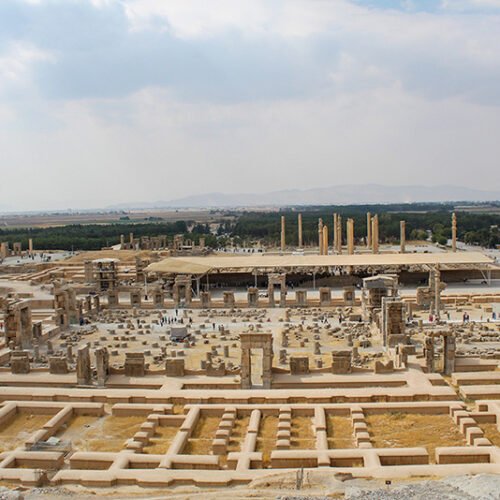 Ancient stone ruins of Persepolis, Iran.